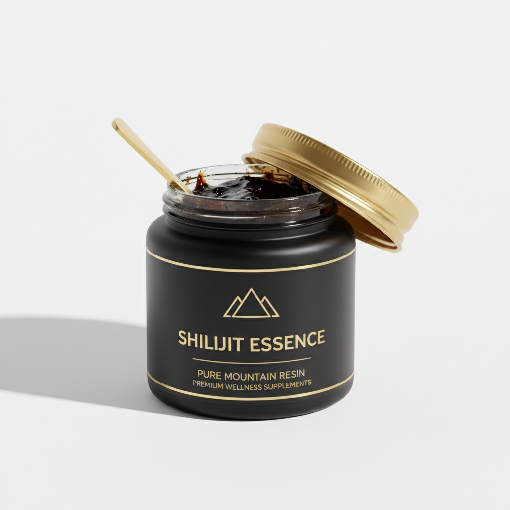 Pure Shilajit Resin premium supplement jar